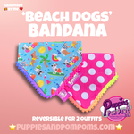 Handmade Beach Dogs Polka Dot Dog Bandana