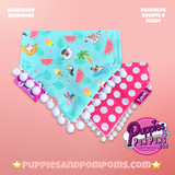 Summer pool party Polka Dot Bandana