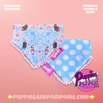 Handmade Mermaids Polka Dot Dog Bandana