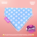 Handmade Mermaids Polka Dot Dog Bandana