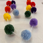 Pom Pom Garland - Rainbow Traditional Wool