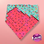 Dog Bandana - Summer Pool Party Watermelon - Snap On