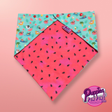 Dog Bandana - Summer Pool Party Watermelon - Snap On