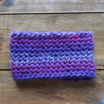 Ombré Purple & Pink Crochet Dog Snood / Buff