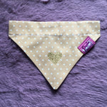 Latte Love Polka Dot Dog Bandana