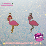 Christmas Flamingo Charm