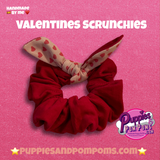 Scrunchie with Bow - Sweet Heart Love