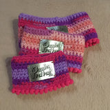 Rainbow Pink Crochet Snood / Buff