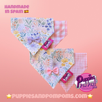 Spring Bunnies / Pink Vichy Bandana