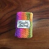 Rainbow Bright Crochet Dog Snood / Buff