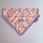 Cute Pink Ghosts! Halloween Pompom Dog Bandana