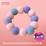 Pom Pom Bracelet - Cornish Blues / Baby Blues