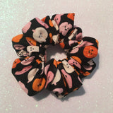 Happy Halloween Pumpkins Scrunchie