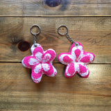 Handmade Flower Keyring - Pink