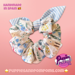 Scrunchie with bOw - Spring Dogs