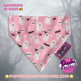 Cute Pink Ghosts! Halloween Dog Bandana