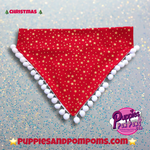 Christmas Stars and Snowballs Bandana