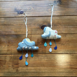 Handmade Floral Raincloud Decorations