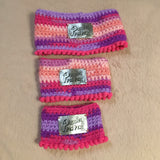 Rainbow Pink Crochet Snood / Buff