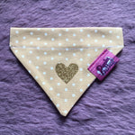 Latte Love Polka Dot Dog Bandana