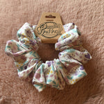 Sweet Spring White Scrunchie