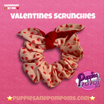 Scrunchie with Bow - Sweet Heart Love