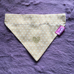 Latte Love Polka Dot Dog Bandana